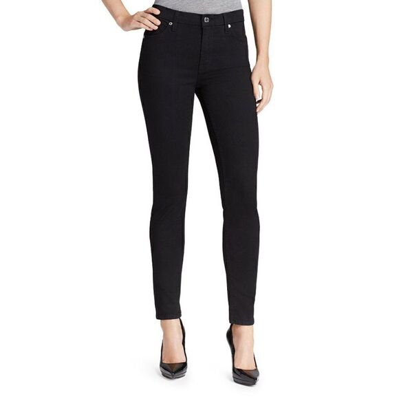 7FAMK 7 For All Mankind Black The Skinny Jeans - Picture 1 of 6